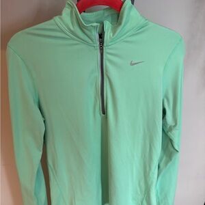 Nike Women’s Light Green Half-Zip Top